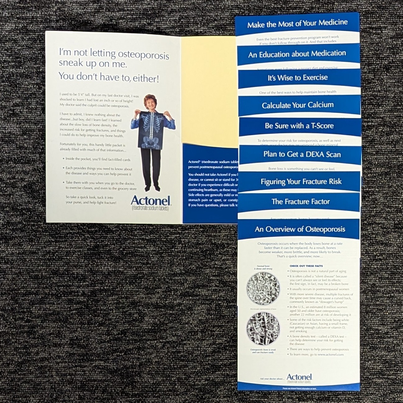 Medical Office Education Flyer Pharmaceutical Rep Advertising ACTONEL 2004