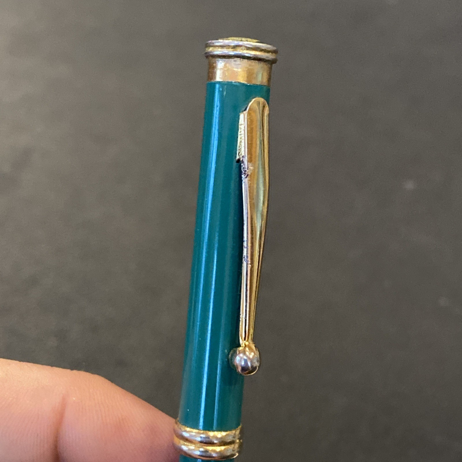 Vtg PFIZER Pharmaceutical Drug Advertising Sales Rep Pen Norvasc Blue Teal Green