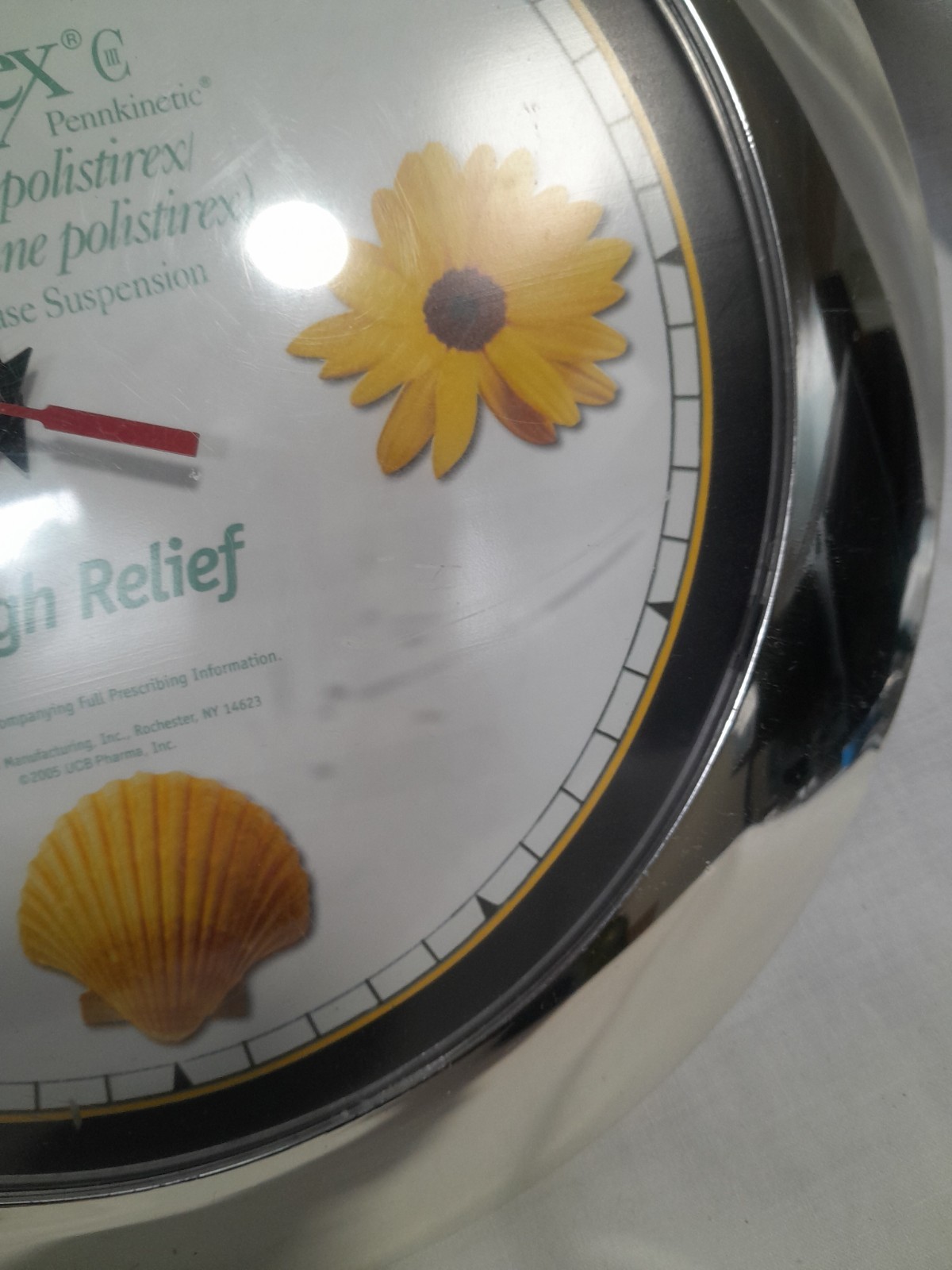 Tussionex C Wall Clock 12″ Pharmaceutical Rep Collectibles