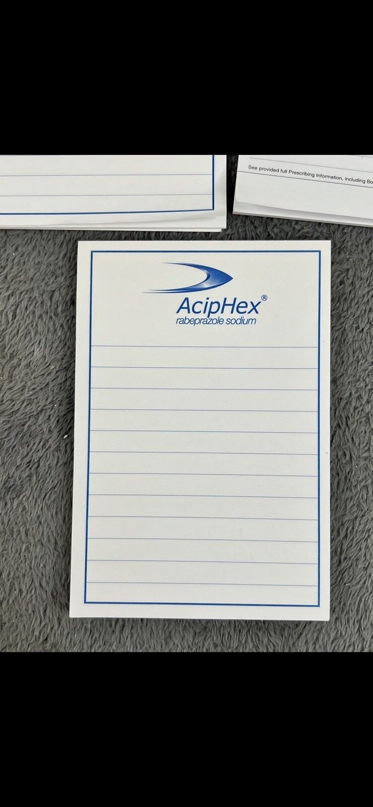 Lot of 7 Drug rep collectible note pad Cymbalta Avalide AcipHex Doctor giveaway