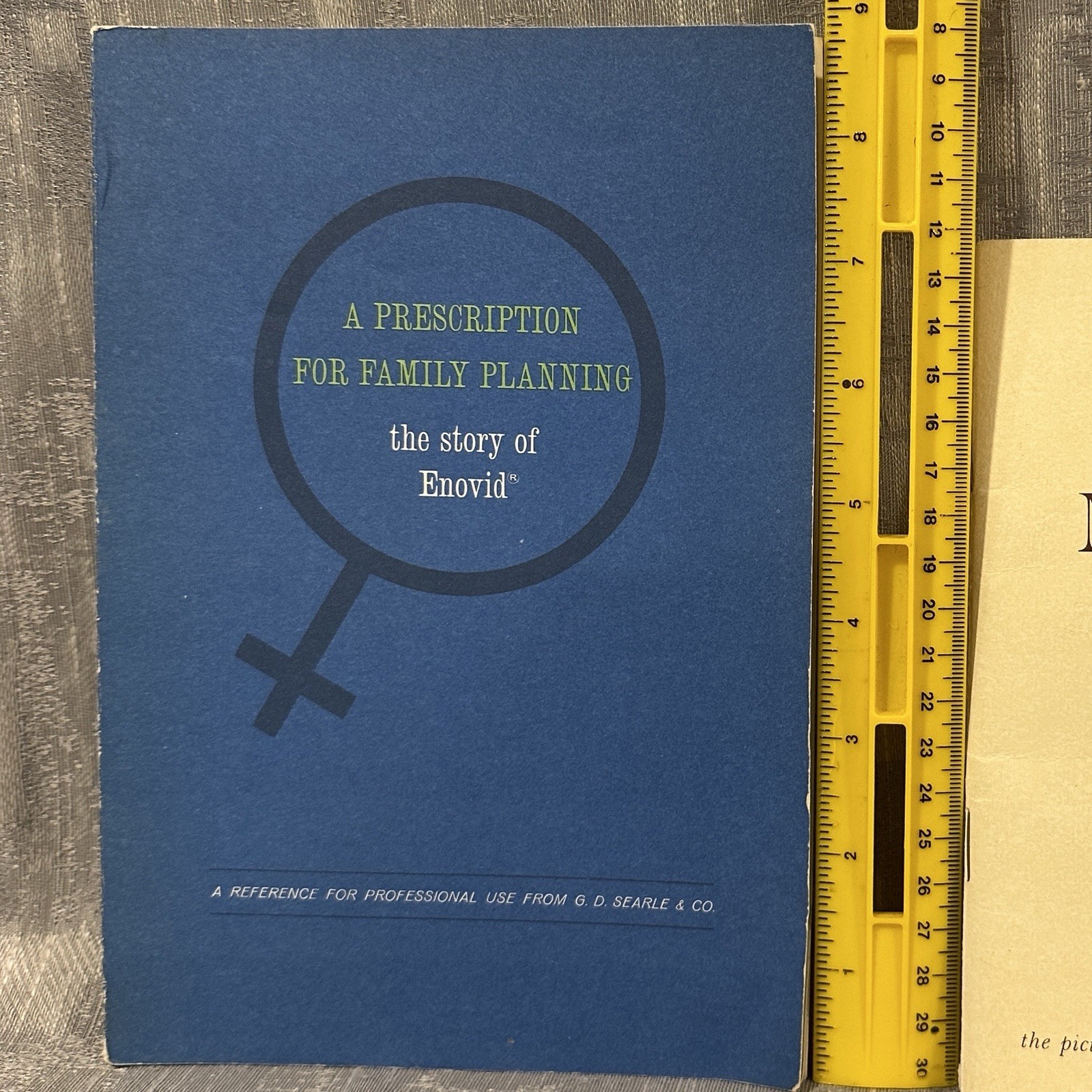 Vtg Searle Book ‘64 The Story of Enovid Birth Control Pharmaceutical Collectible