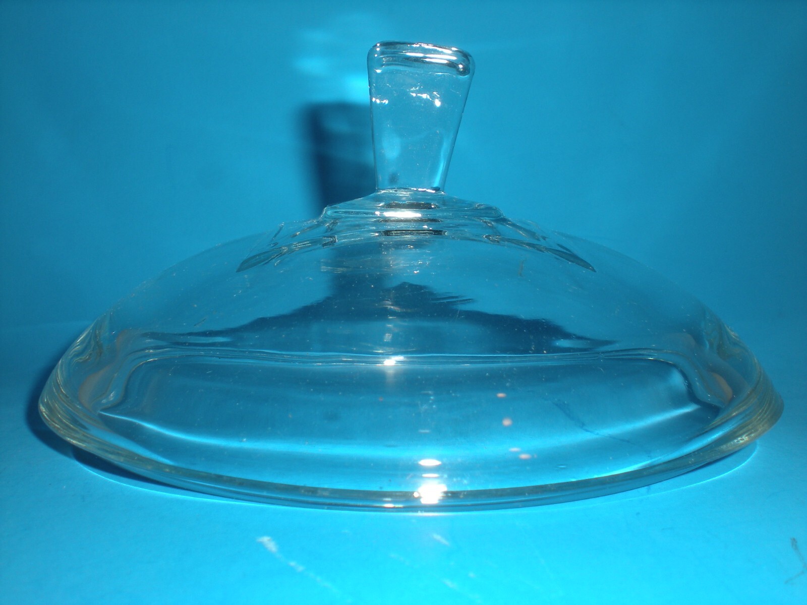 Antique Apothecary Jar Footed glass Candy Container Dish vtg