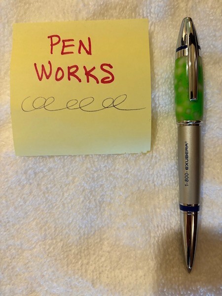 EXCEEDINGLY RARE VINTAGE “CELEBREX” PFIZER DRUG PROMO YELLOW/GREEN MARBLED PEN