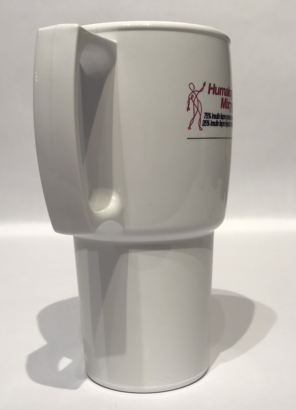 Humalog Mix Travel Coffee Tea Mug Cup Drug Rep Pharmaceutical Promo 14 fl oz.