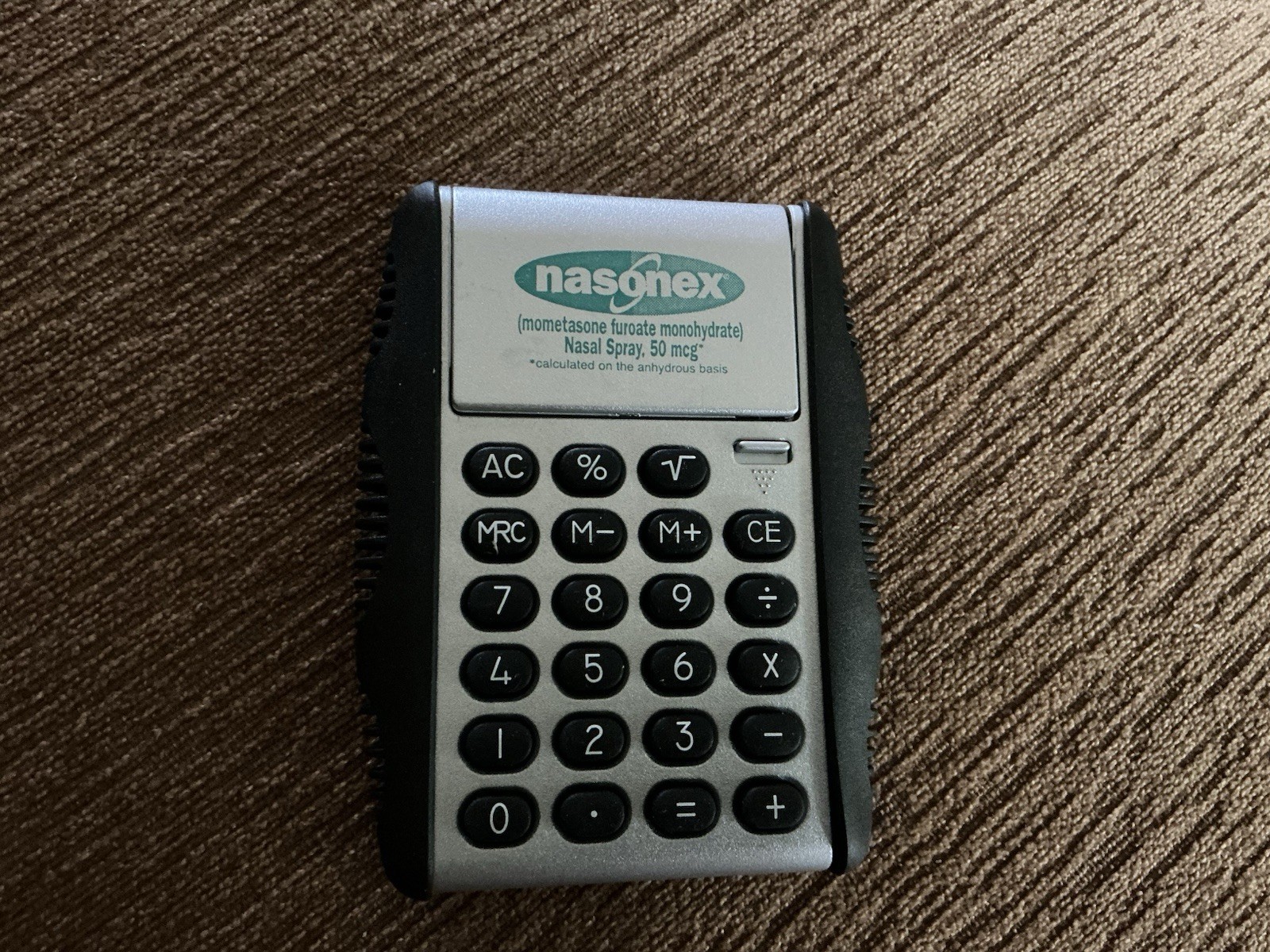 NASONEX Calculator, Pharmaceutical Vintage Collectible, 1997