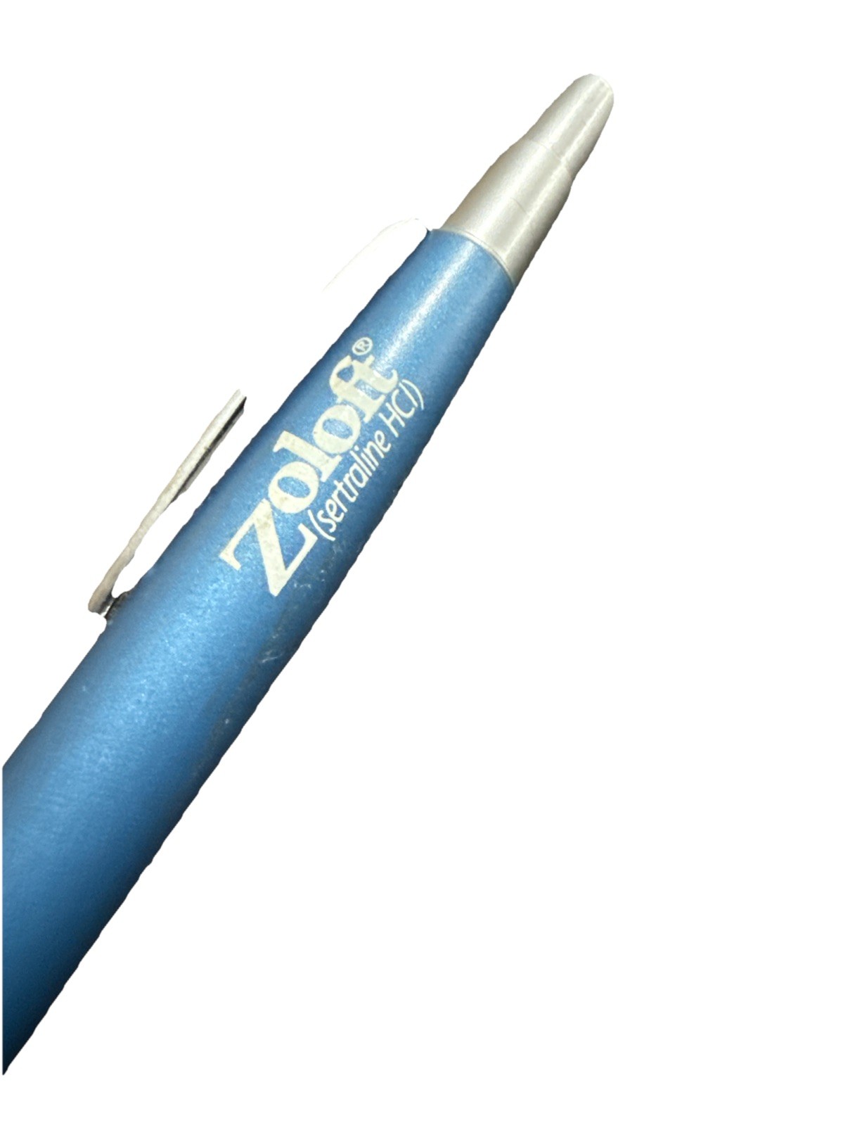 ZOLOFT Blue Medical Drug Rep Pharmaceutical Pen Heavy Metal Collectible