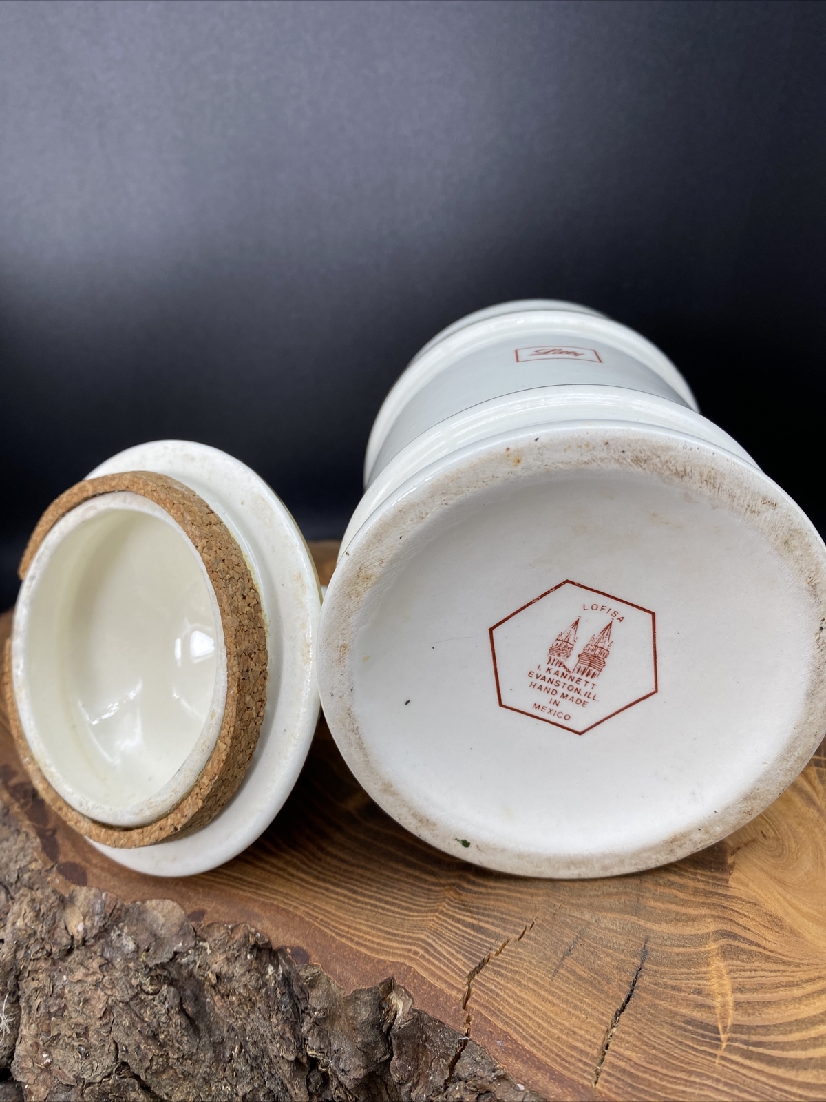 VTG Darvocet N 100 Porcelain 7”Apothecary Jar Lofisa Lilly Pharmaceutical Darvon