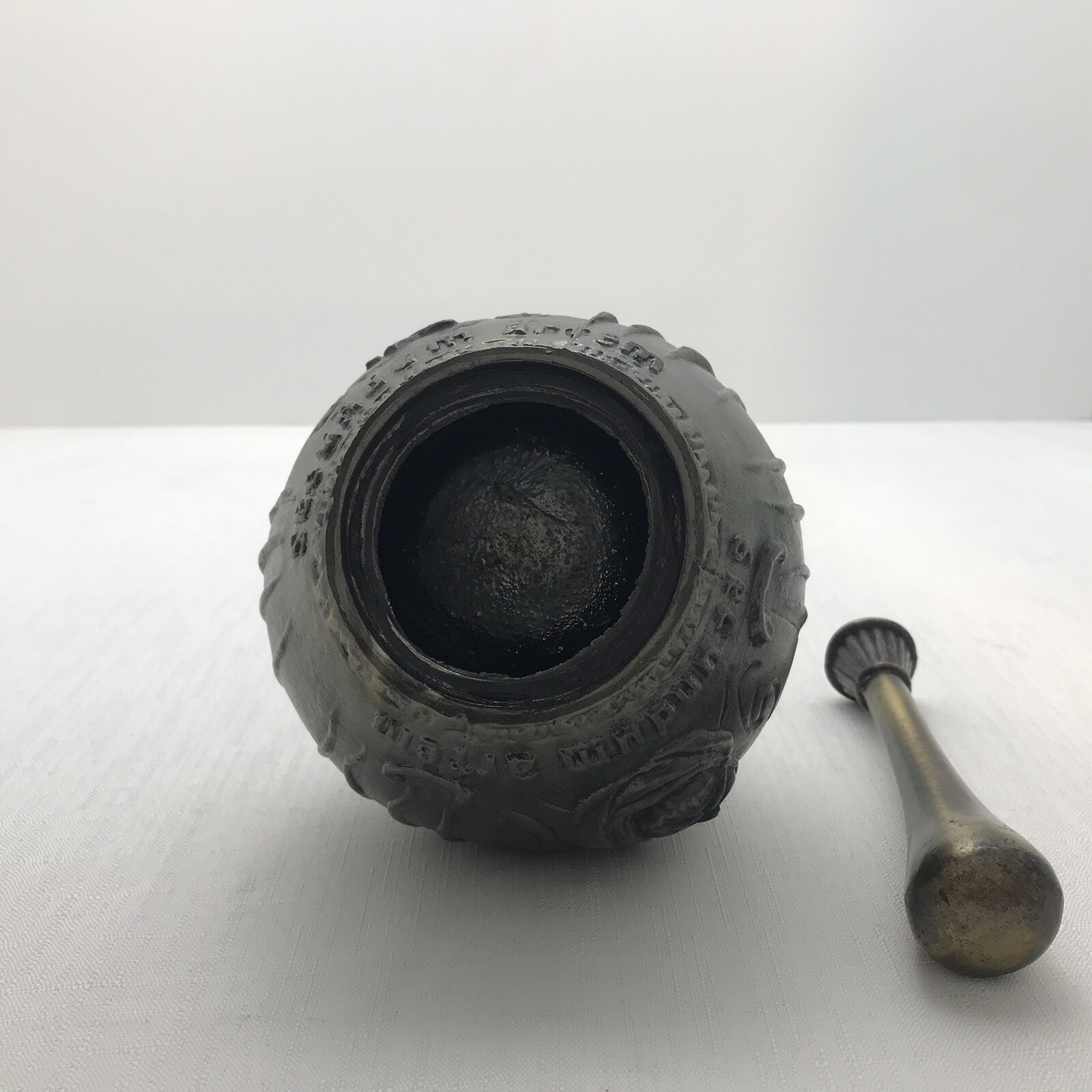 Maimonides 1135-1204 Secundum Artem Brass Rx Mortar & Pestle Coricidin