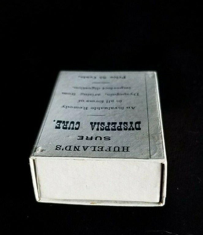 Old Medicine Box Hufeland’s Sure Dyspepsia Cure Graeber & Potter Meriden CT