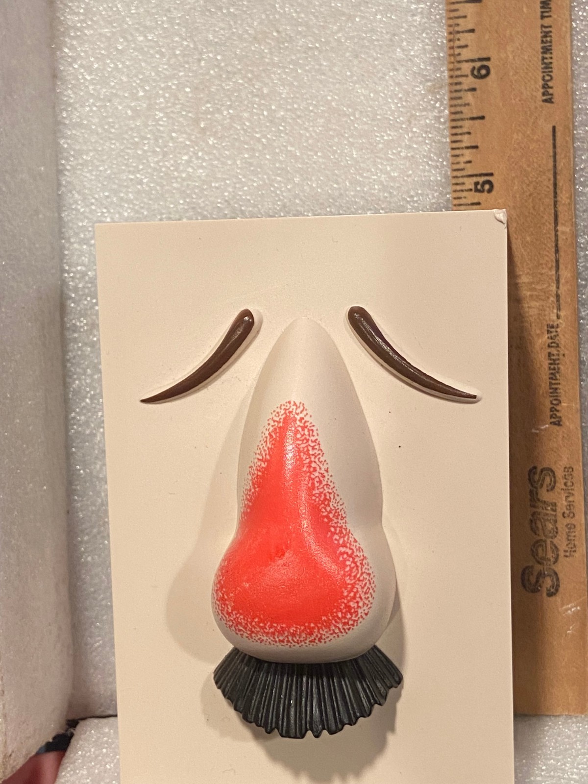 Entex LA Advertising Small Plastic Tissue Box Holder w/Face *Pre-Owned/Empty* p2
