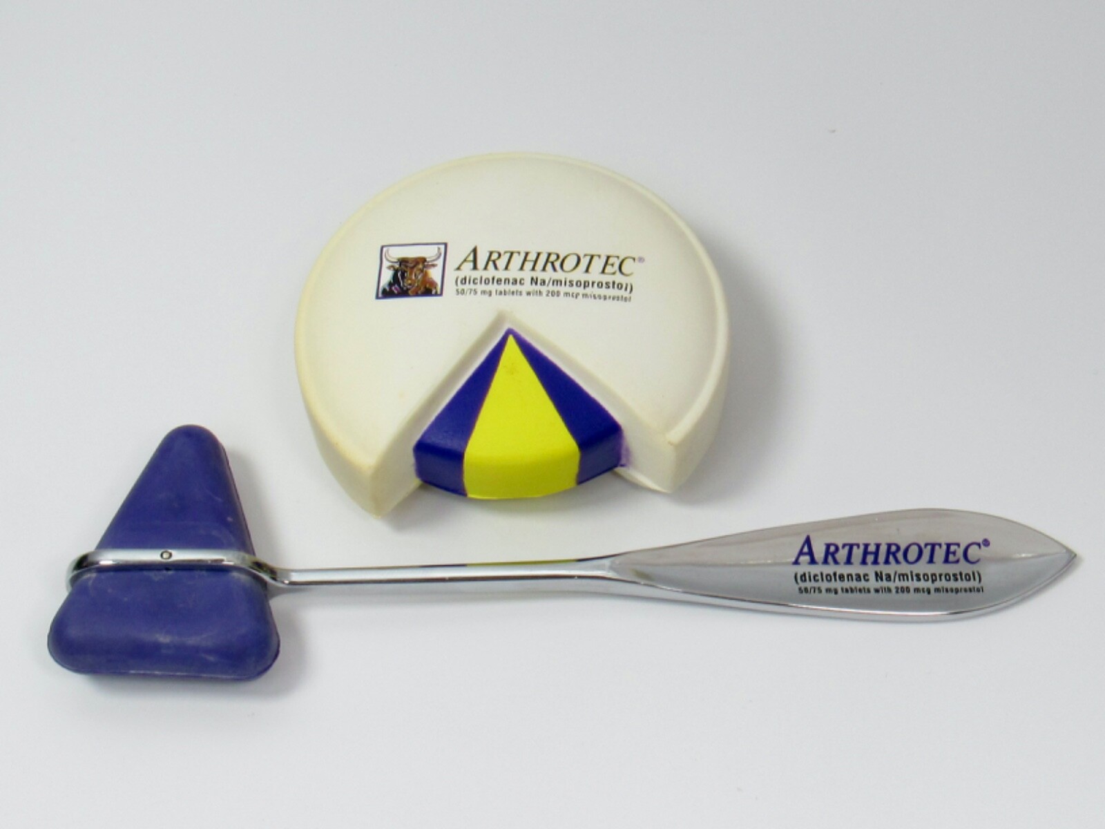 Arthro tec Drug Rep Pharmaceutical Reflex Hammer Stress Squeeze Ball Pill Shaped