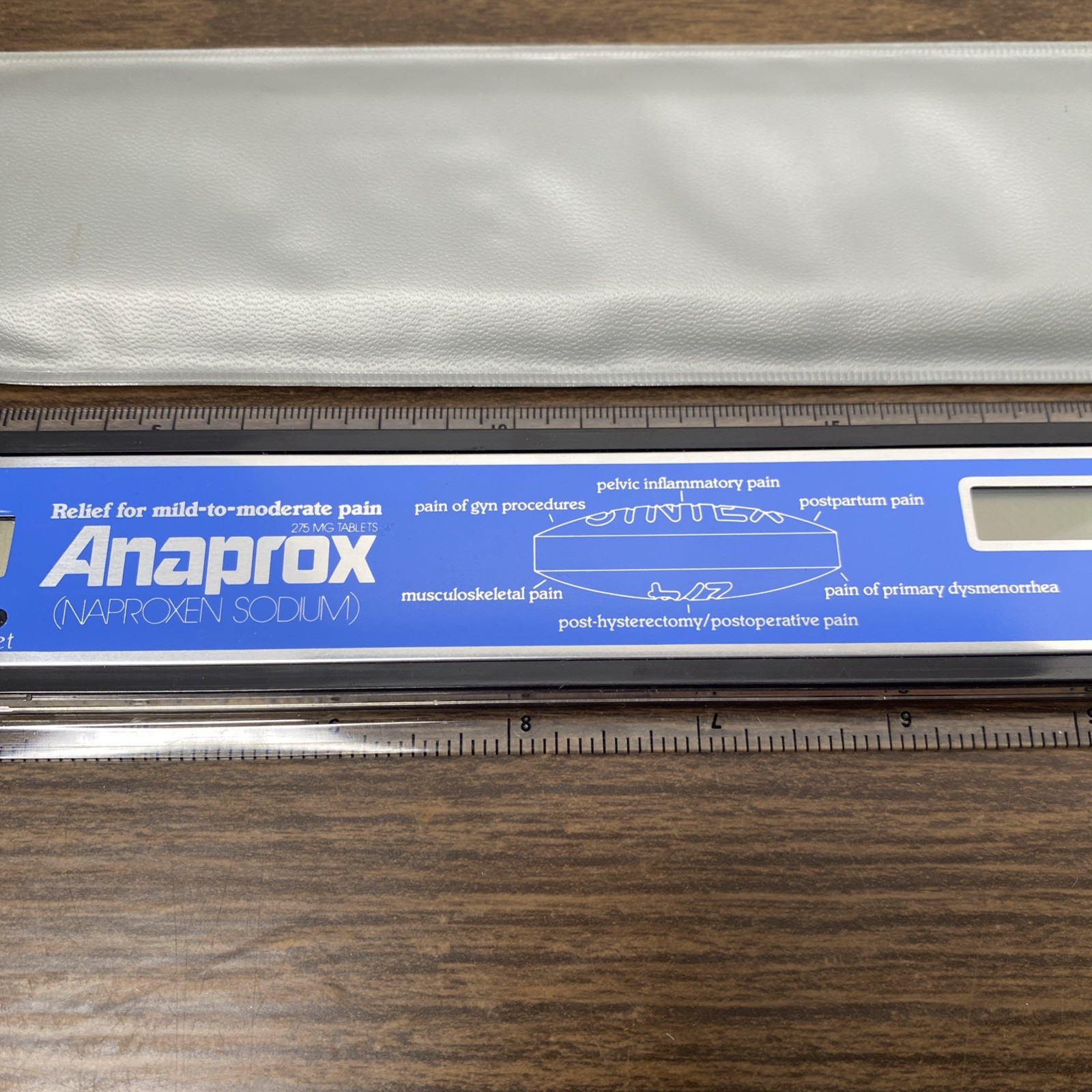 Rare VTG ANAPROX Pharmaceutical Multi Use Ruler Drug Rep Sales Promo Swag