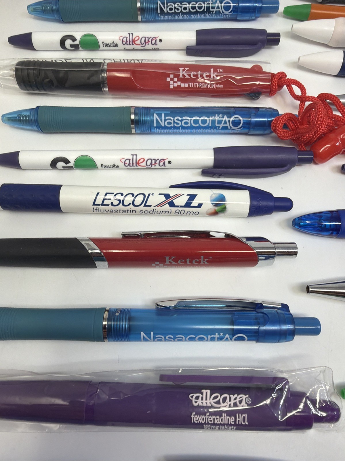 Pharmaceutical Drug Rep Advertising Pens Promo Pens Lot Of 30