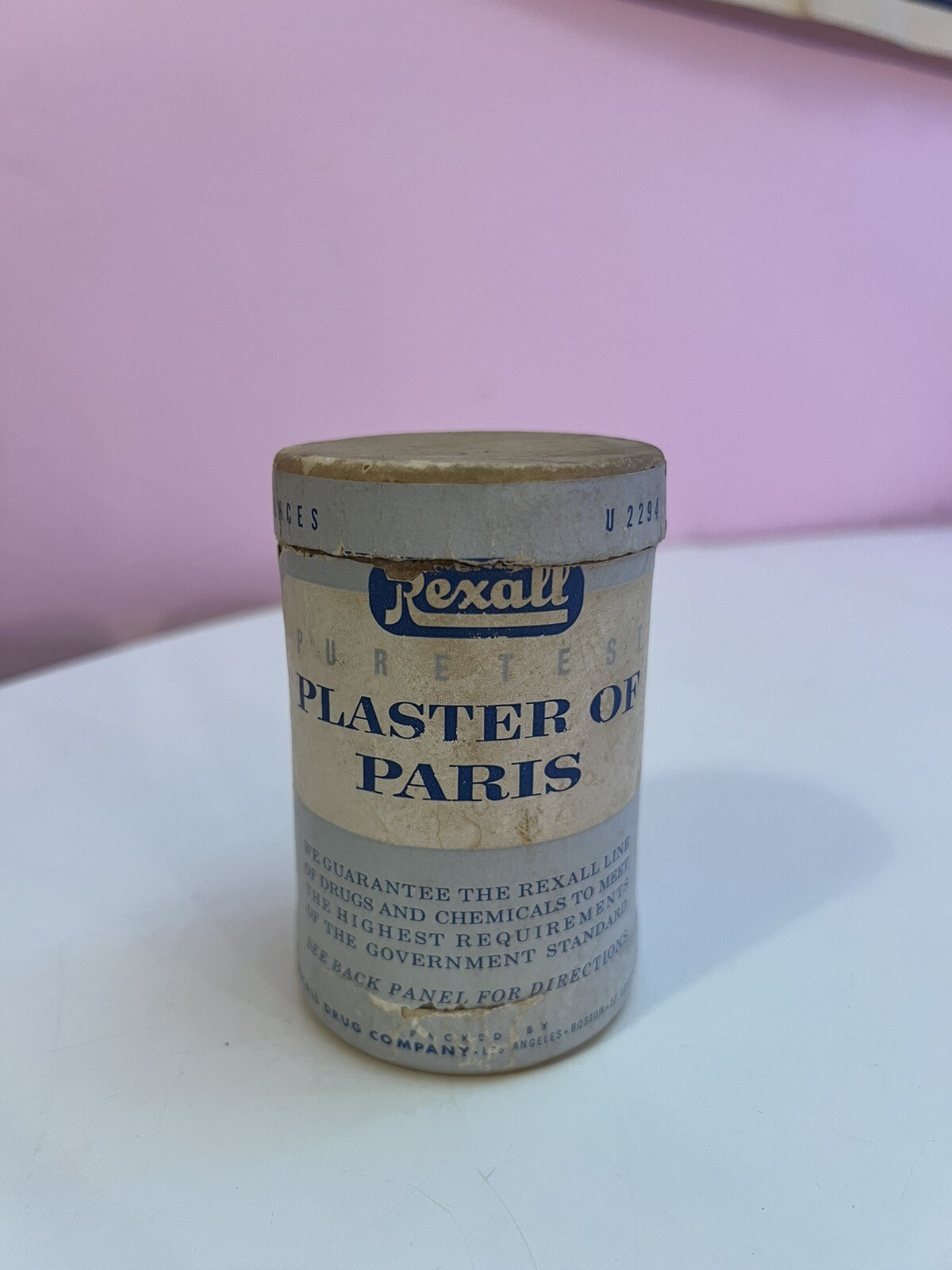 Vintage Rexall Plaster Of Paris – 8oz – Contents Still Inside!