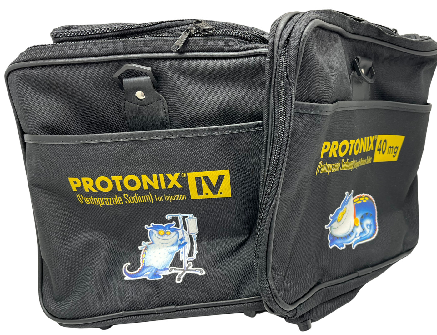 Protonix Pharmacy Drug Rep Large Duffel Travel Bag Luggage Multi Compartment