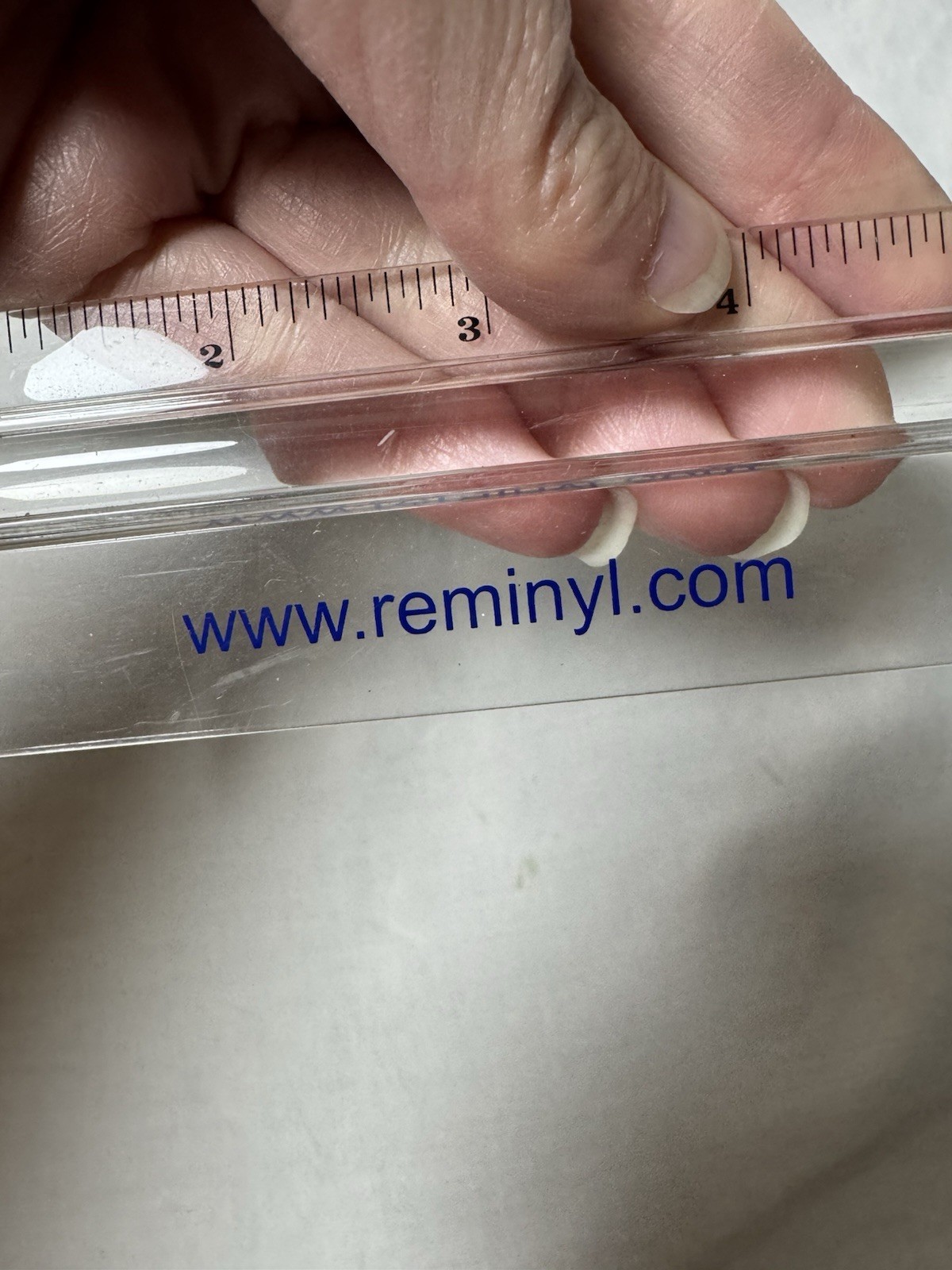 Drug Rep Pharmaceutical Reminyl Galantamine Clear Plastic Ruler Collectible