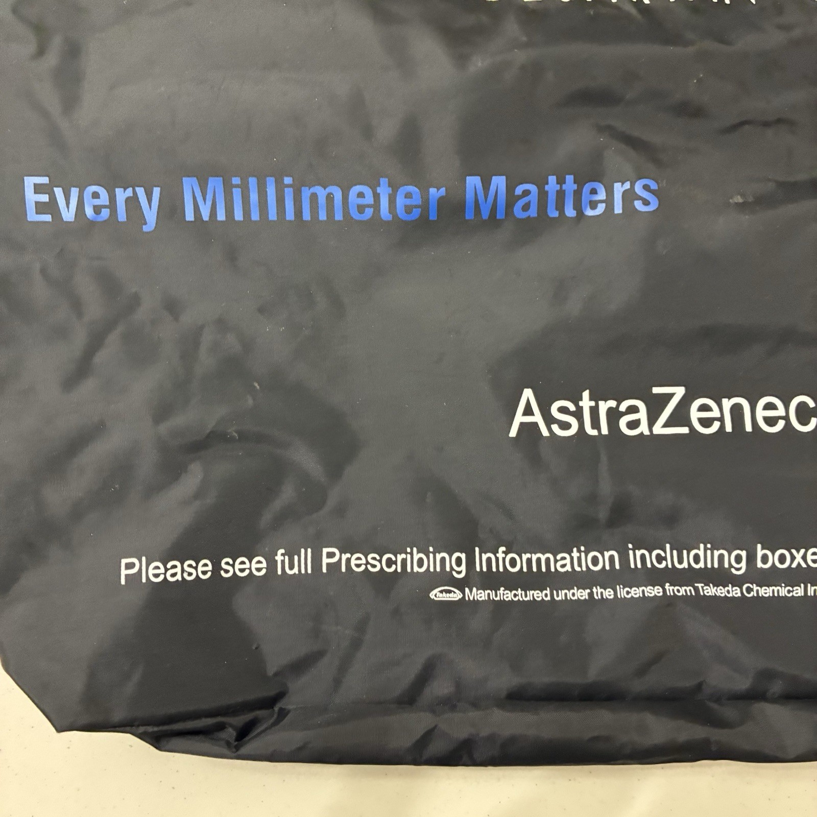 Astrazeneca Atacand Candesartan Cilexetil Drug Rep Merch Zippered Black Bag