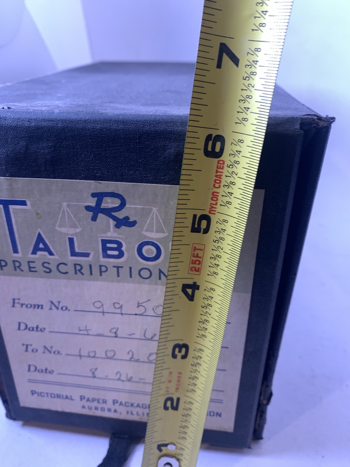 Pharmacy Prescription Record File Boxes Apothecary Rx Talbots Vintage