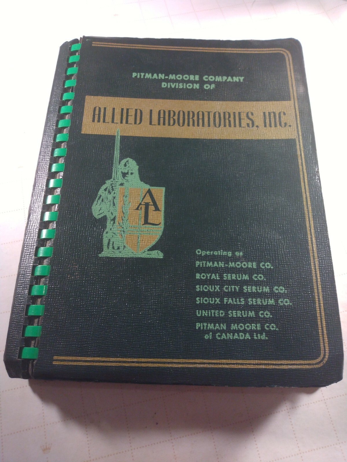 Pitman-Moore Company Division of Allied Laboratories Inc. Catalog 1951