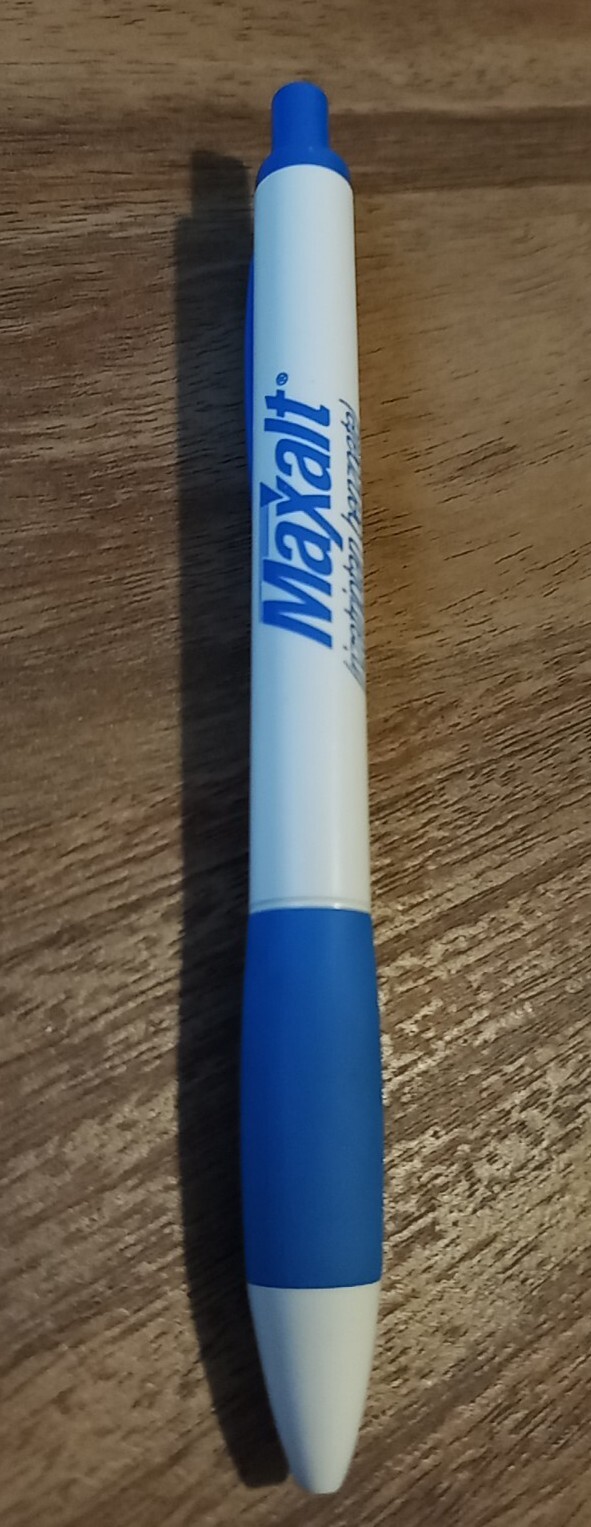 Maxalt Rizatriptan Benzoate Pharmaceutical Drug Rep Pen Vintage