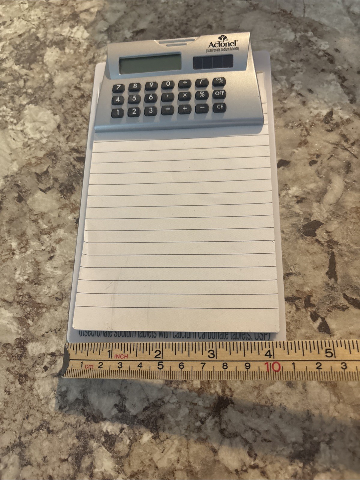 Asacol Mesalamine Tablets Pharmaceutical Advertising Mini Calculator Clipboard