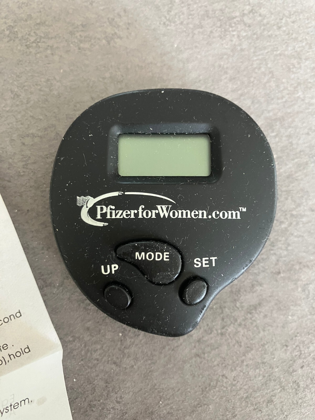 Vintage Pfizer For Women Advertising Pedometer