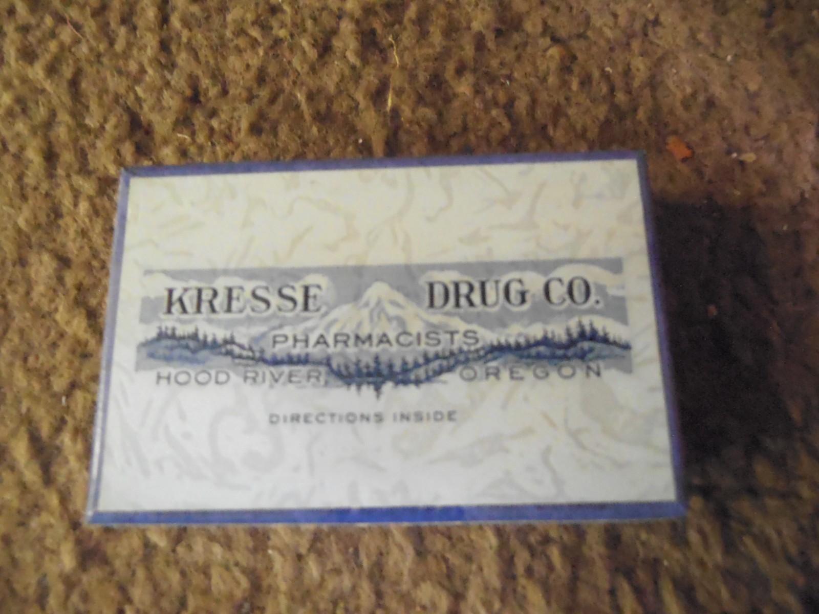 3 Vintage BOXES-2 OREGON Cardboard Prescription Pill Medicine -RX-LOT 4-1 WASH