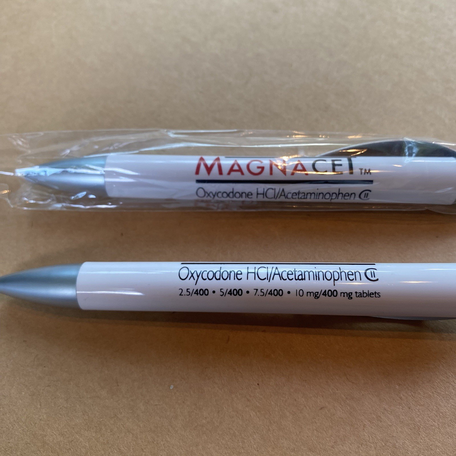 NEW Drug Rep Pens Oxycodone Magnacet Pharma Sealed Narcotic Opioid Roxicet Tylox