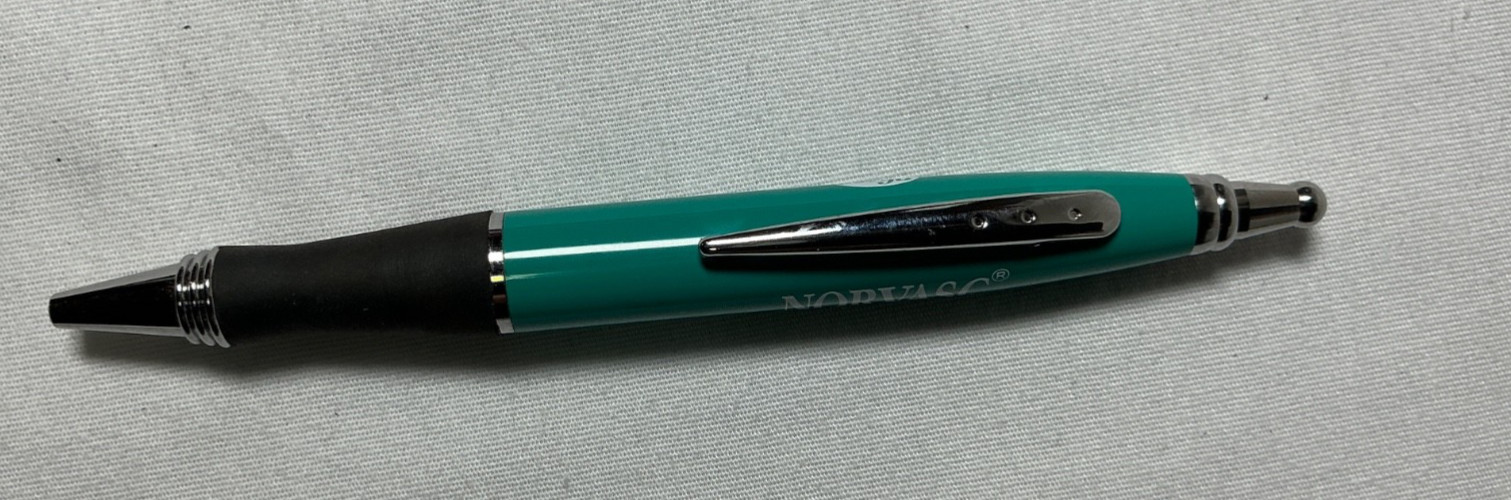 Pharmaceutical Drug Rep Promo Pens: Pfizer Norvasc, Lot of 2 Metal Pens