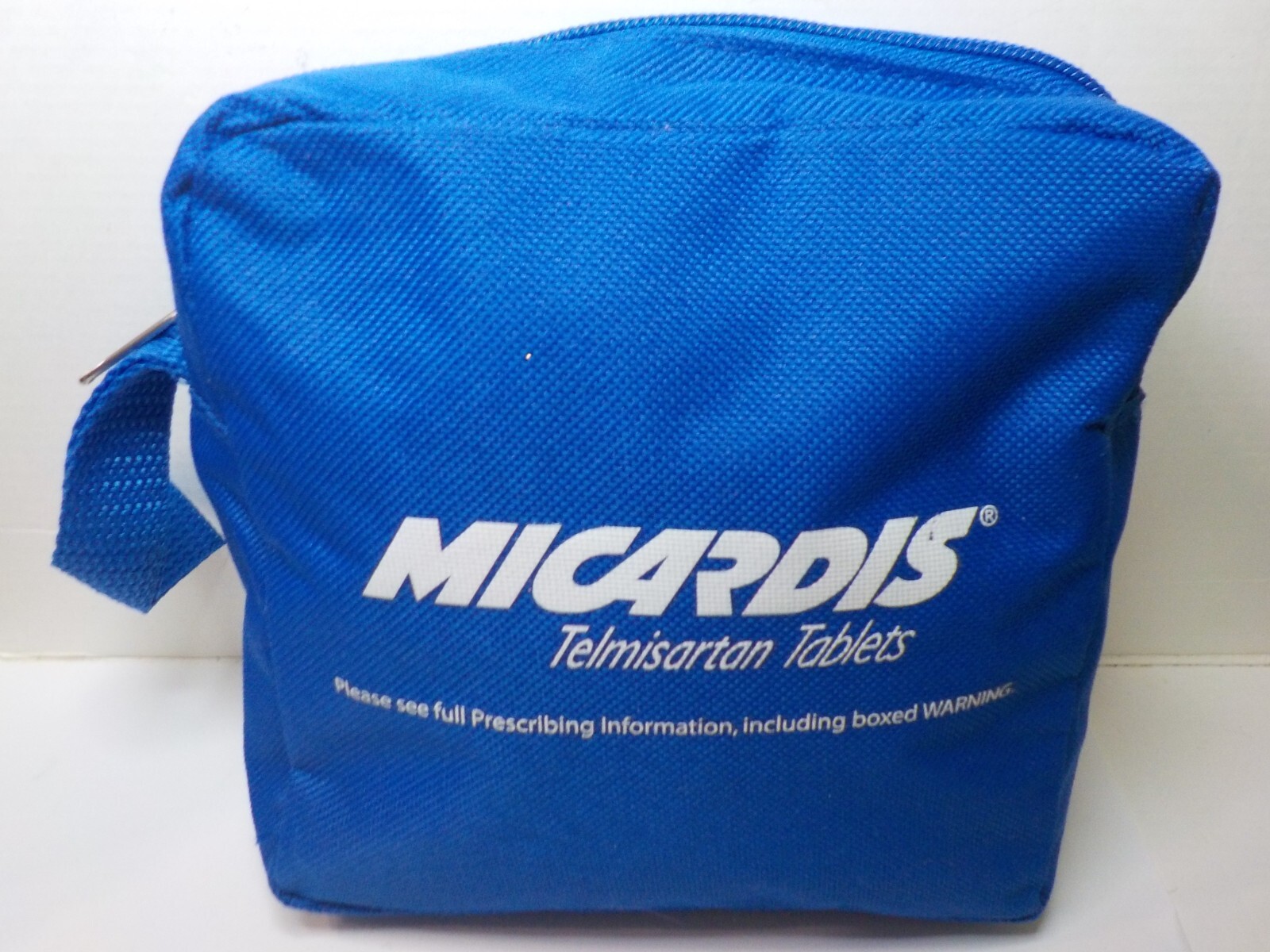MICARDIS TELMISARTAN DRUG REP TRAVEL BAG (HOLDS PRESCRIPTIONS) 6X6X2 1/2