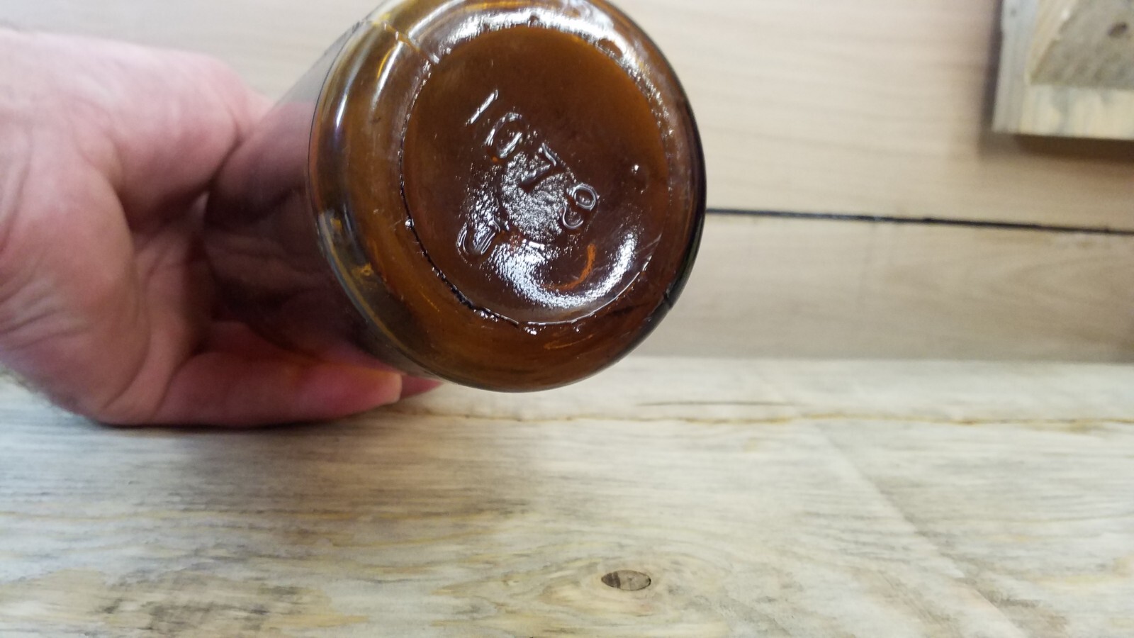 Vintage Brown Chemical Bottle LIQUOZONE MFD. BY THE LIQUOZONE CO. CHICAGO US