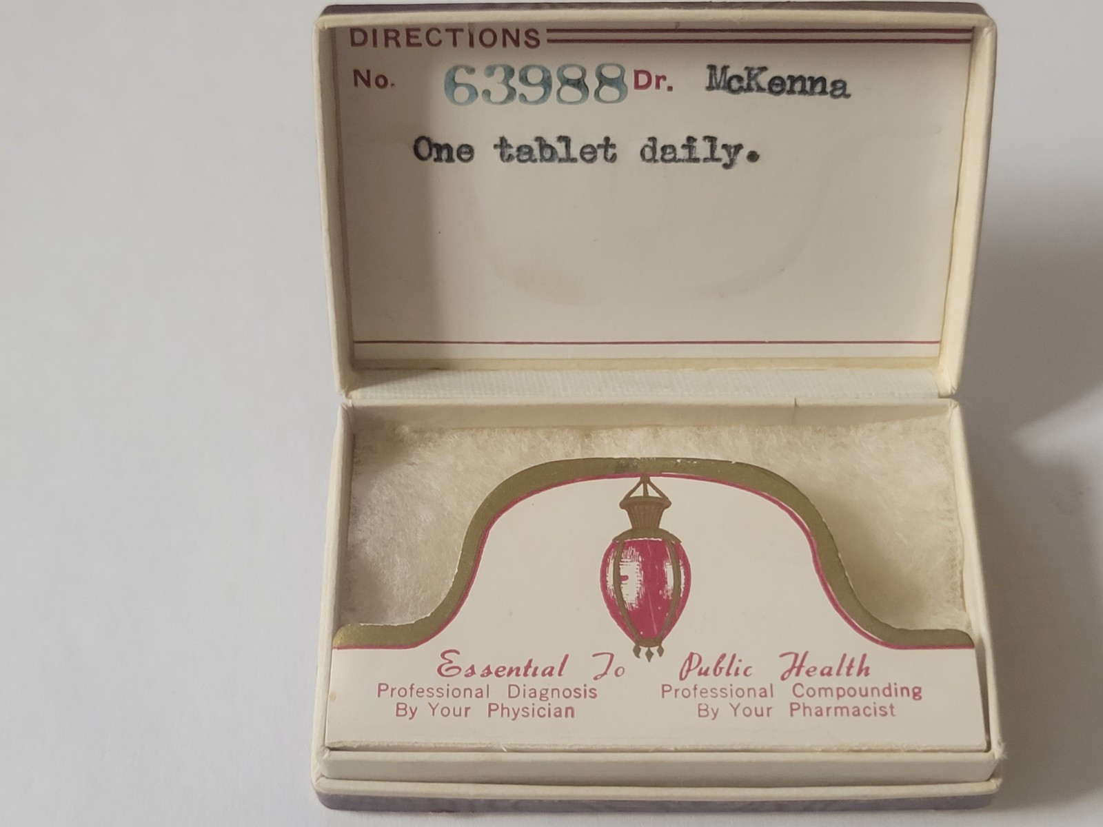 Vintage Pharmacy 50s RX Prescription pill box NEIL SHIPPY’S Grand Rapids, MI EXC