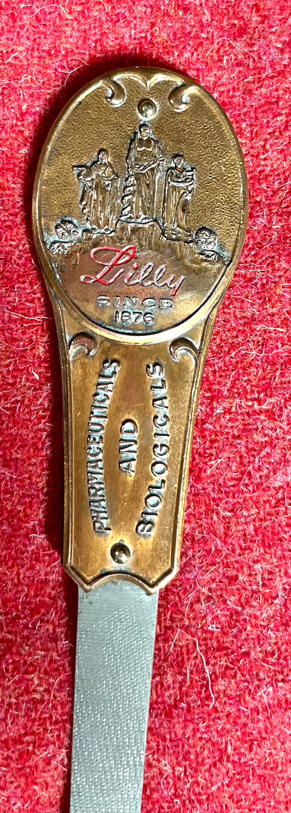 Vintage Eli Lilly Pharmaceuticals & Biologicals Doctor Nail File/Letter Opener