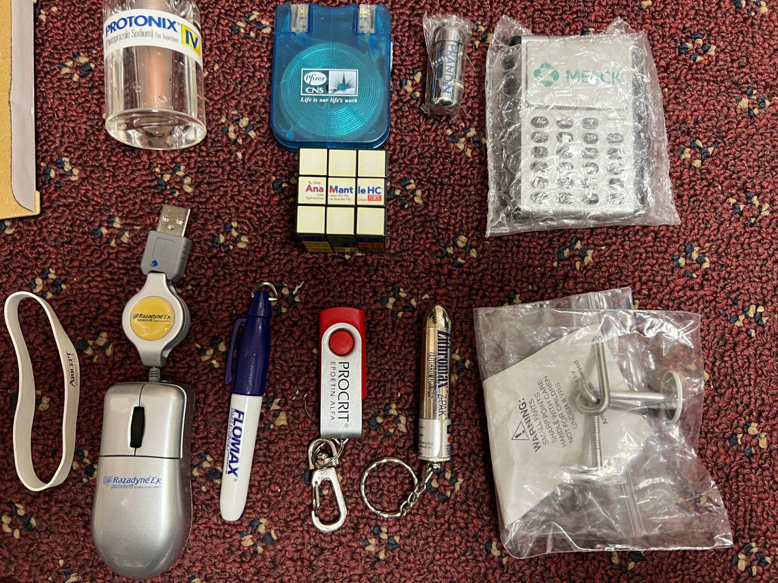 Pharmaceutical Advertising drug rep promotional collectible pens toys disk RARE!
