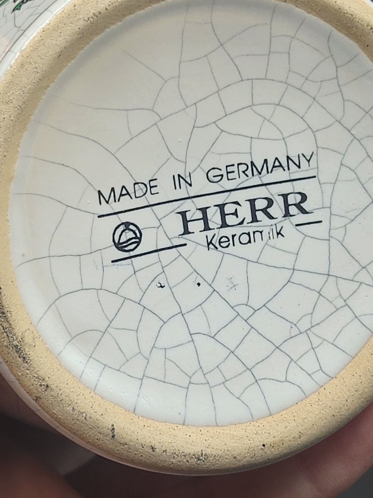 Vintage Apothecary Jar Herr Keramik “Unct Zinci”. Germany *READ *