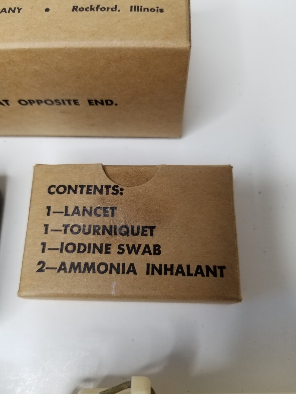 Vintage Saunders’ Snake Bite Kit Medical Supply Co. NEW OLD STOCK