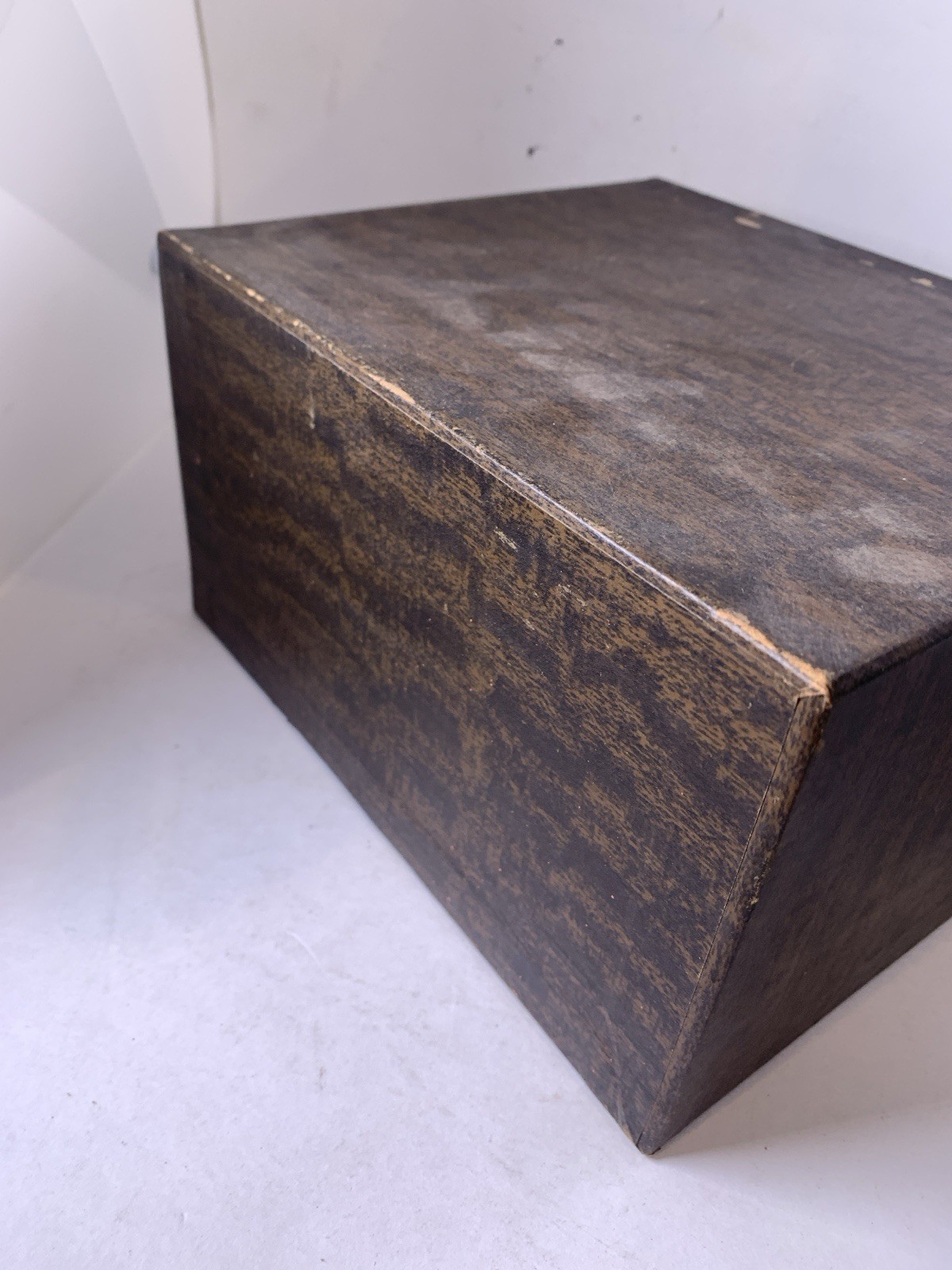 Antique Medicine Pharmacy Prescription File Box 10 drawers spring mechanism