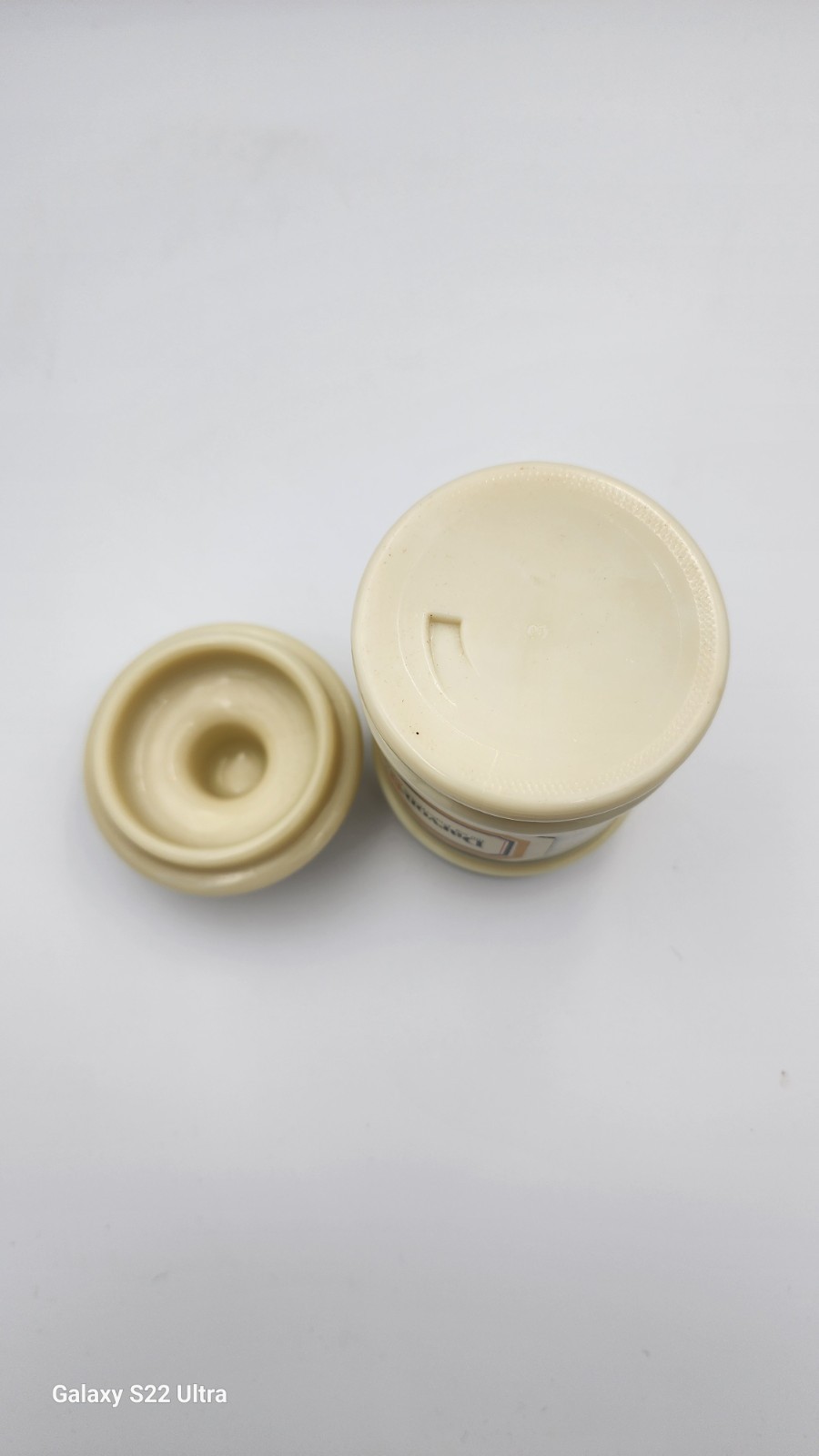 Darvon Eli Lilly Lidded Ceramic Pharmacy Apothecary Jar Canister White Stripes