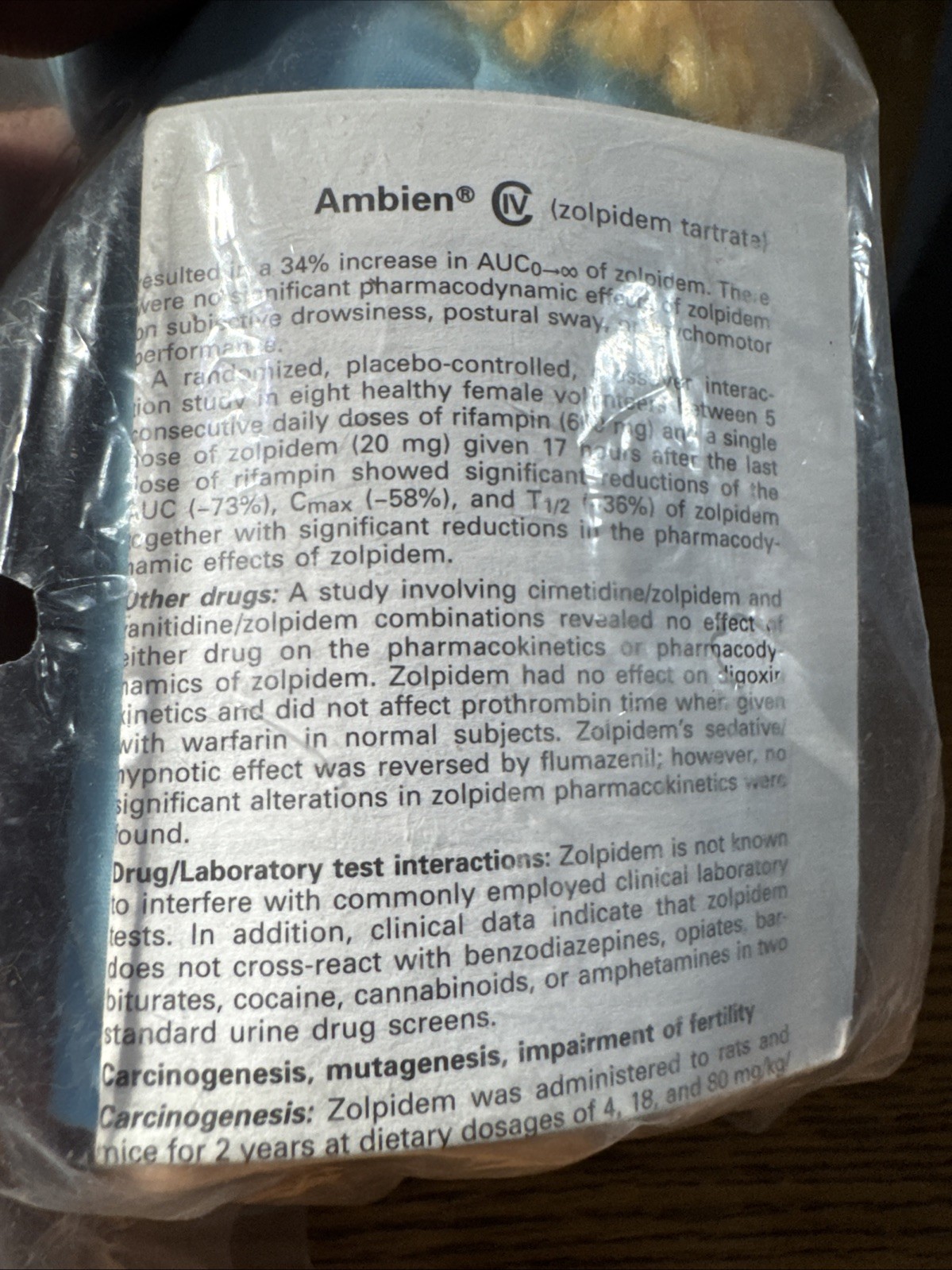 RARE Vintage AMBIEN Sleepy Girl Plush Beanbag Doll – Pharmaceutical Promo! NEW!