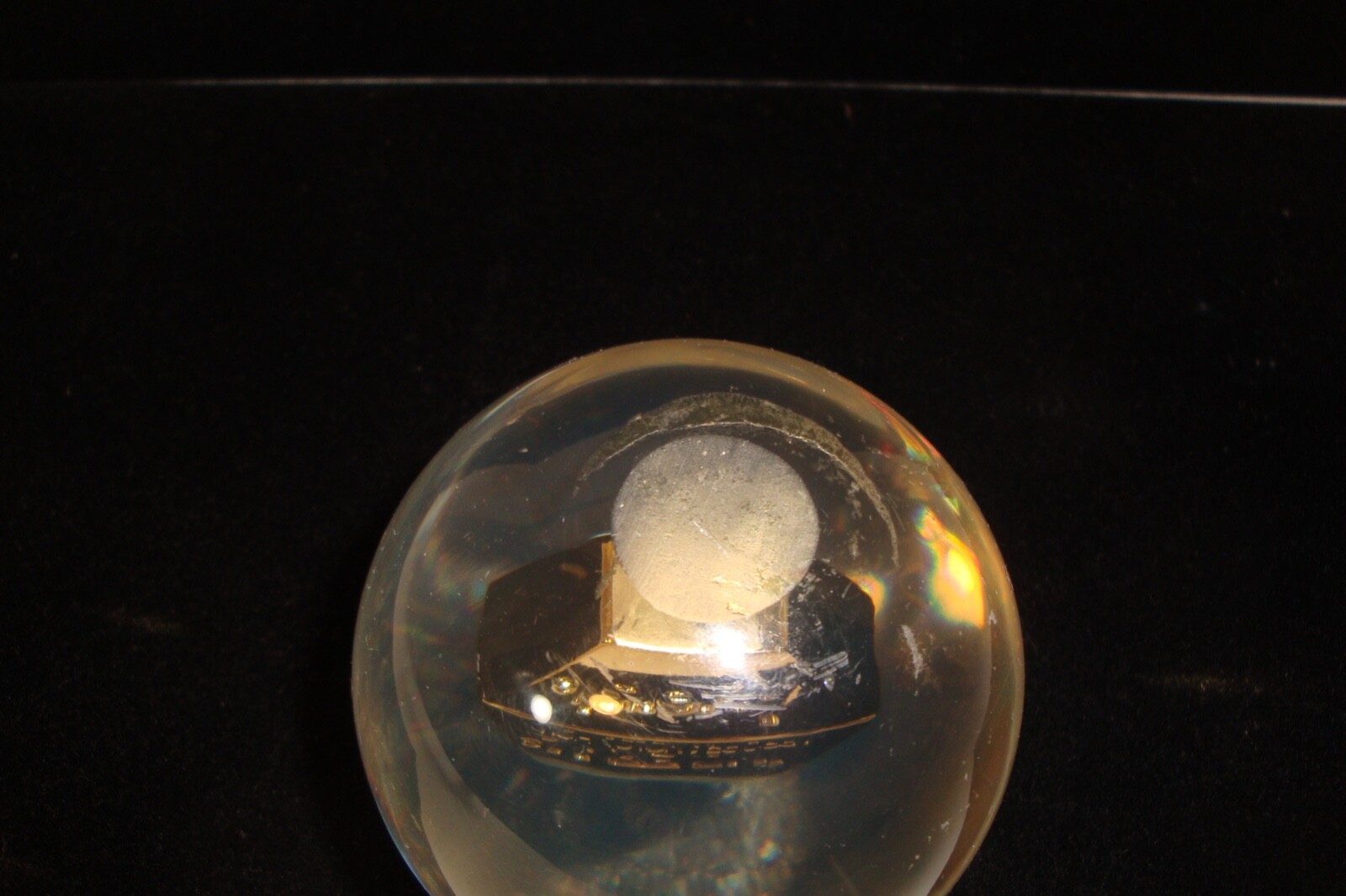 Inderal Ayerst prescription paperweight acrylic used 3 inch diameter