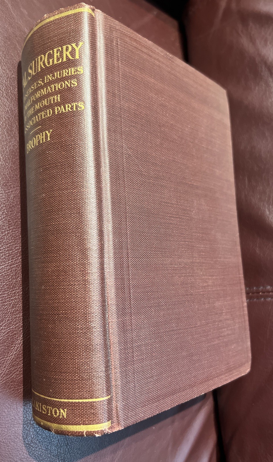 RARE Oral Surgery 1915 Illustrated Medical Dentistry Disease Truman W Brophy