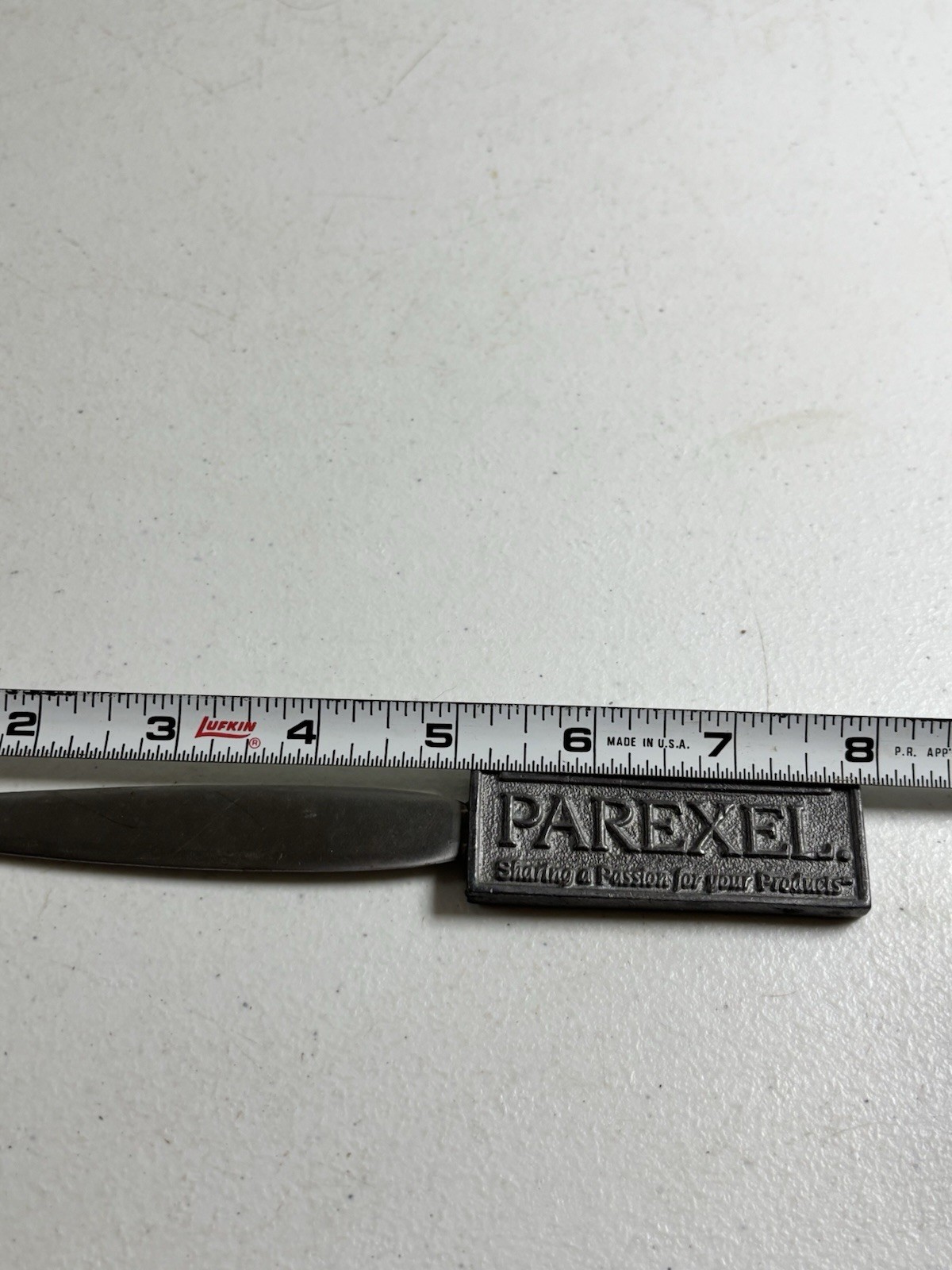 PAREXEL Pharmaceutical Advertising Letter Opener Heavy