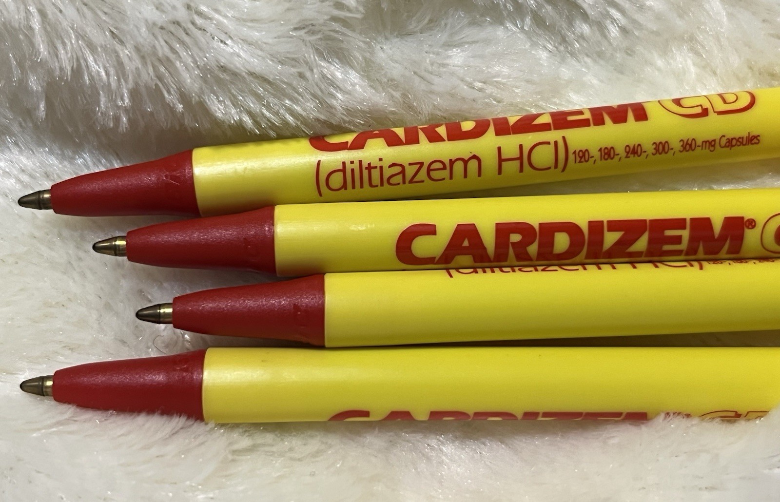 CARDIZEM CD Drug Rep Pharmaceutical Promo Advertising PEN Lot of 4 Click PENS