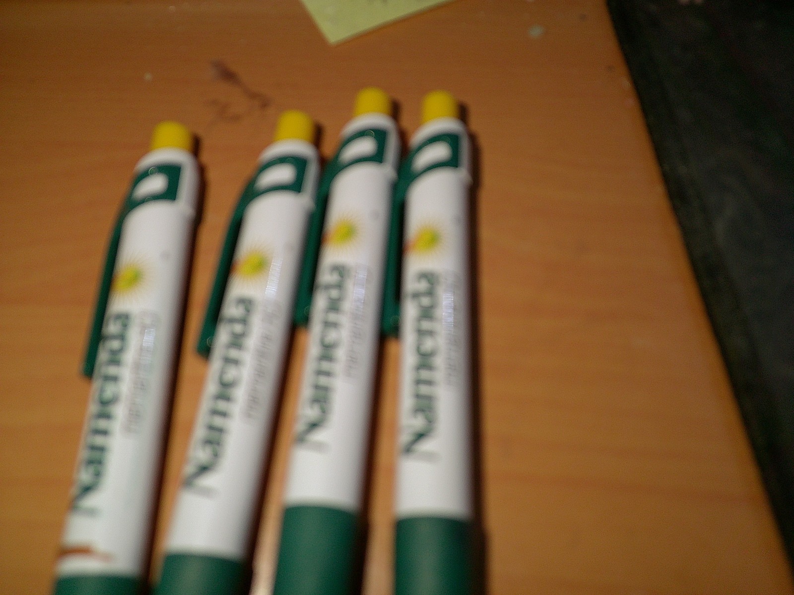 NAMENDA Medical Drug Rep Pharmaceutical Pensx4 Advertising