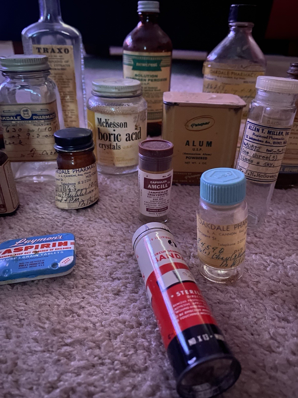 Vintage Pharma Lot: Phillips Milk of Magnesia, Anacin, Bisodol, McKesson 41 pcs