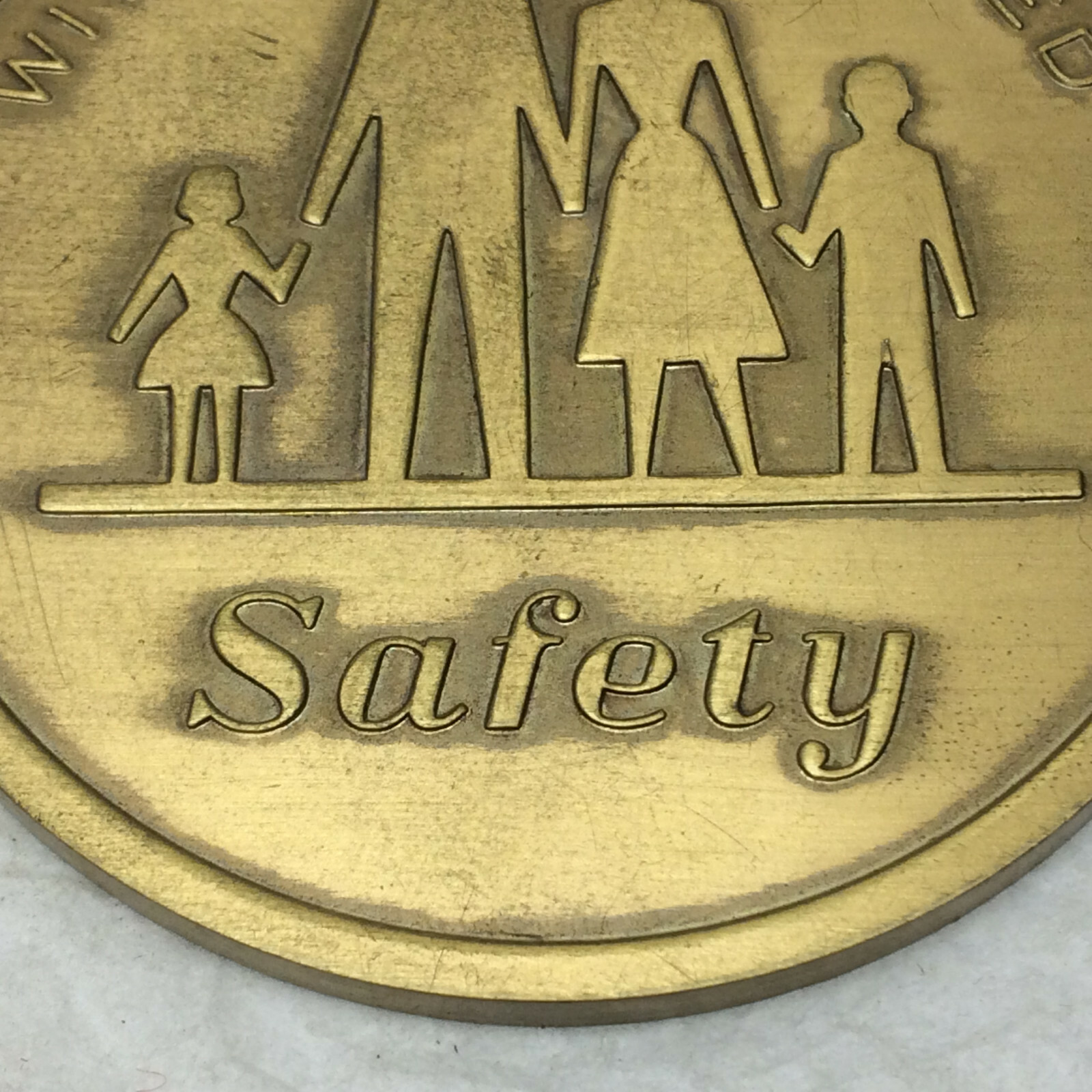Vintage Metal Paper Weight Advertising Ilosone Pharmaceutical Drug Item