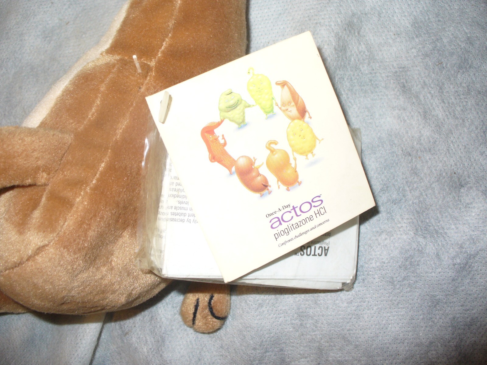 Actos Medicine Plush Doll New With Tags
