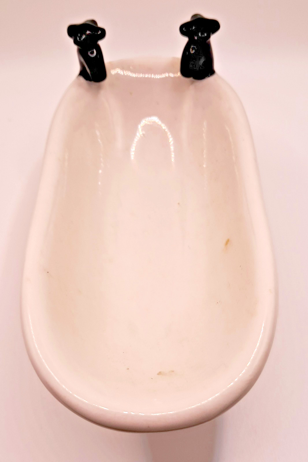 Vintage Pharmaceutical Advertising 6″x3″ Ceramic Bath Tub / Soap Dish One Owner
