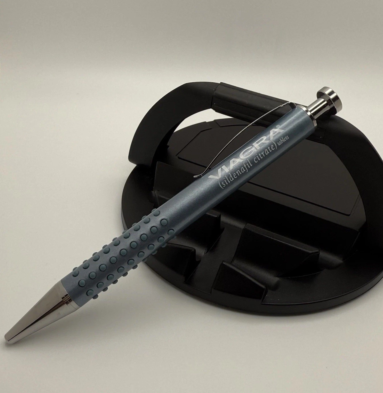 Pfizer Viagra Promotional Pen. Rare Blue/Grey Body Color With Grips