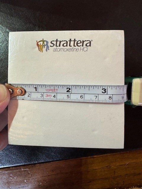 POST IT NOTE Cube Stattera Pharmaceutical Drug Rep Advertising Sealed Note Pad